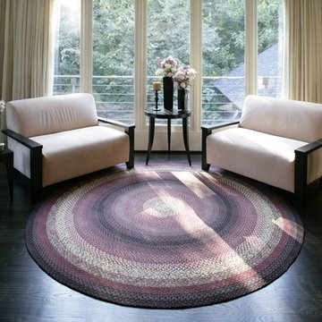 Homespice Plumberry Cotton Braided Rugs