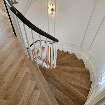 Project #131 | Three-Story Elliptical Staircase in Historic Home