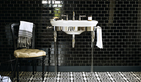 Badrum: Svart och vitt i klockrena kombinationer