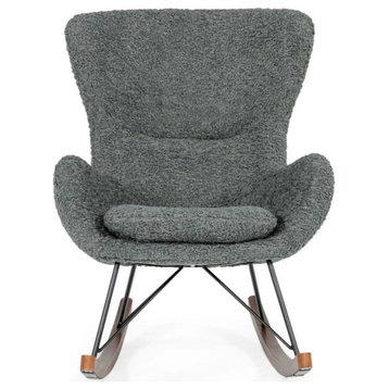Bennett Modern Gray Sheep Rocking Chair