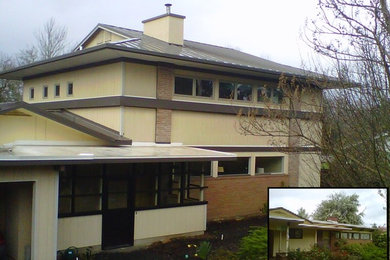 Prairie style second story addition