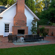 outdoor fireplace