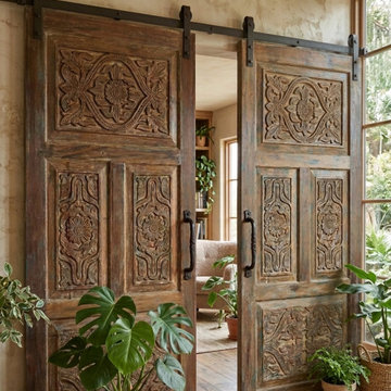 Layered Spaces: Mogul Interior Carved Wood Doors
