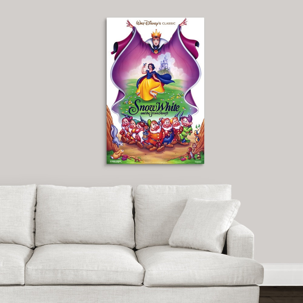 "Snow White and the Seven Dwarfs (1937)" Wrapped Canvas Art Print, 24 ...