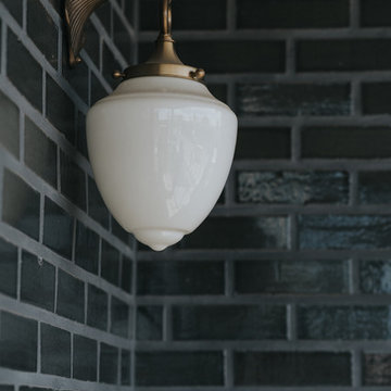 Black Glazed Thin Brick for Home Exterior