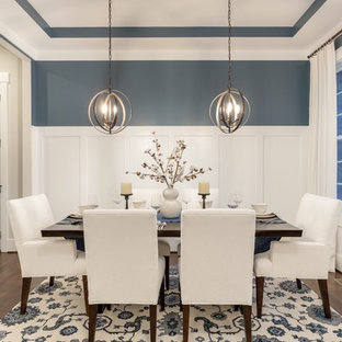 75 Beautiful Dining Room With Blue Walls Pictures Ideas Houzz