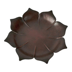 Marie Zimmermann Arts & Crafts Copper Lotus Dish or Vide Poche - Decorative Bowls
