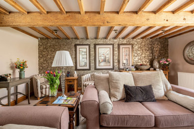 Design ideas for a living room in Gloucestershire.
