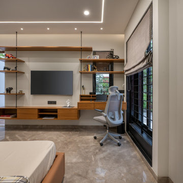 The Tranquil House | Modern Boys Room | Ahmedabad