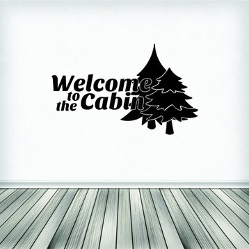 Decal, Welcome To The Cabin Quote, 20x30"