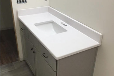 White Quartz Bathroom