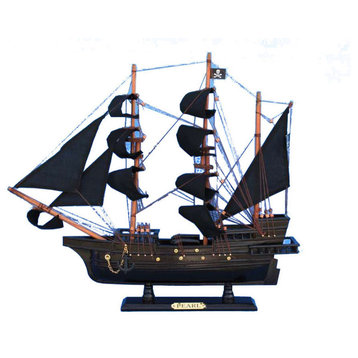 England's Pearl Wooden Pirate Ship Model, 20"