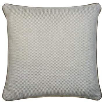 Weave Outdoor Cushion With Piping, Andrew Martin Taglioni, Gray