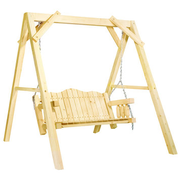 Homestead Collection Lawn Swing With "A" Frame, Exterior Finish