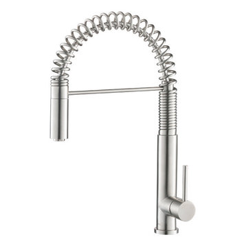 Isenberg K.1230 Dixie Dual Spray Stainless Steel Kitchen Faucet With Pull Out
