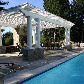 Wilton Connecticut pool with automatic cover