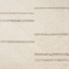 Reese Collection Cream Taupe Spaced Lines Shag Rug, 7'10"x10'10"