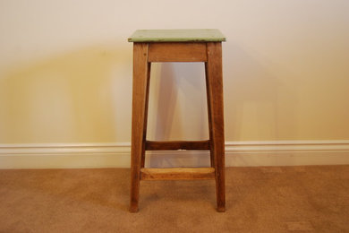 Upcycled Wooden Old School Stool