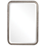 Uttermost - Uttermost Madox Industrial Mirror - This Galvanized Iron Frame Features An Industrial Flair To It's Construction With Exposed Weld Tacks, And Burnished Edges. Mirror Features A Generous 1 1/4" Bevel. May Be Hung Horizontal Or Vertical.