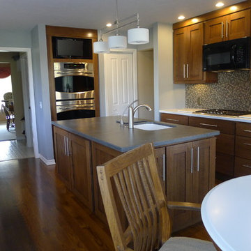 Quarter sawn white oak kitchen.