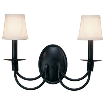 16 Wide Bell 2 Light Wall Sconce
