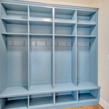 mudroom shelves