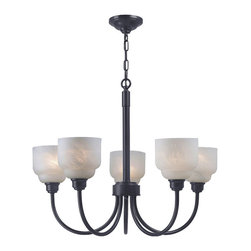 Royce Lighting - Carlton 5 Light Chandelier Energy Star Architectural Bronze by Royce Lighting - Chandeliers