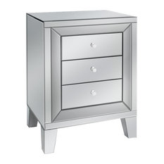 Eltham 3-Drawer Mirrored Side Table