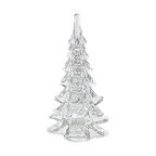 Mouth Blown Art Glass Christmas Tree, 11"