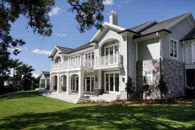 Photo of a classic house exterior in Gold Coast - Tweed.