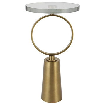 Uttermost Ringlet Accent Table, Brass 25178