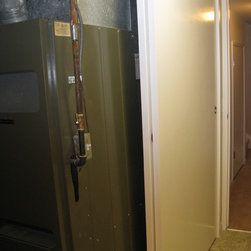 Mechanical Closet With Bypass Doors - Storage And Organization