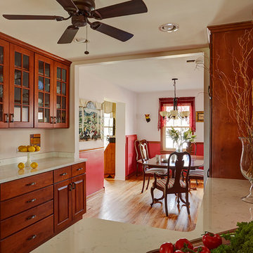 Traditional Alder Galley Kitchen