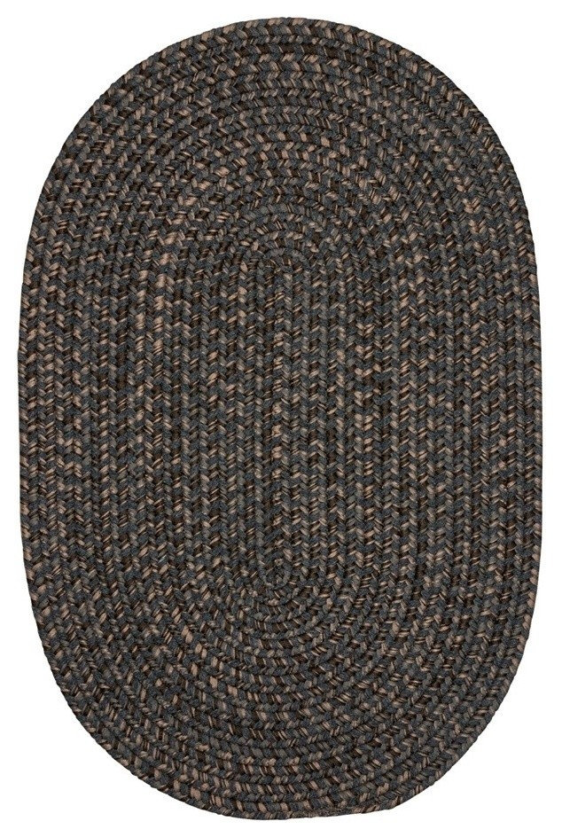 Colonial Mills Hayward HY29 Charcoal Traditional Area Rug, Oval 2'x4 ...