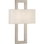 Robert Abbey - Robert Abbey S115 Doughnut - Two Light Wall Sconce - Black/White  Shade Included: YeDoughnut Two Light W Antique Silver Snowf *UL Approved: YES Energy Star Qualified: n/a ADA Certified: n/a  *Number of Lights: Lamp: 2-*Wattage:25w B (Medium Base) bulb(s) *Bulb Included:No *Bulb Type:B (Medium Base) *Finish Type:Antique Silver