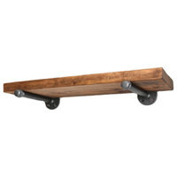 Teton Industrial Rustic Floating Shelf - Modern Farmhouse Shelf - Open Shelving