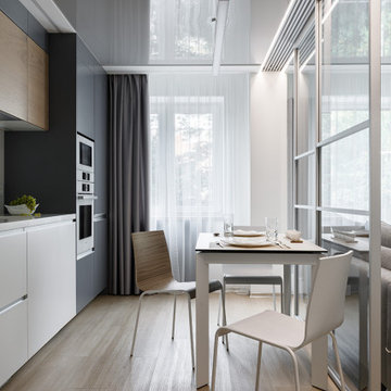 Интерьер трёхкомнатной квартиры в стиле минимализм, г. Калининград