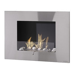 Eco-Feu Bruxelles Wall Mount Biofuel Fireplace - Indoor Fireplaces