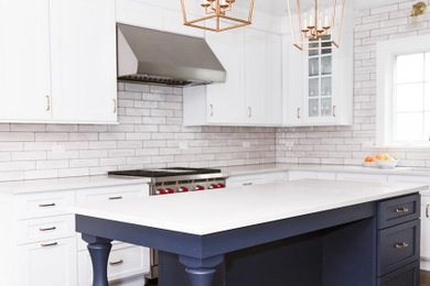 Elegant kitchen photo in Chicago