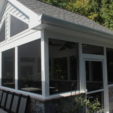 Best screened porch addition remodel in Maryland by Talon Construction Inc.