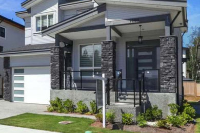 Example of a trendy home design design in Vancouver