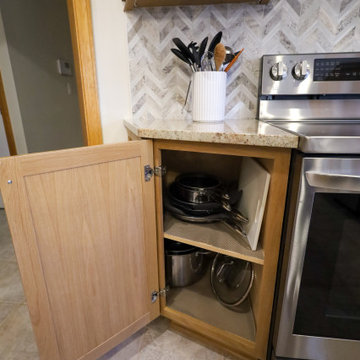 Warm Wood Wonder: White Oak Kitchen Remodel with Smart Storage