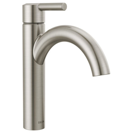 Nicoli 1.2 GPM Single Hole Bathroom Faucet, Pop-Up Drain Assembly