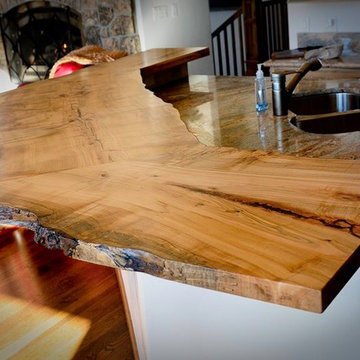 Live Edge Maple Bar Wood Countertop