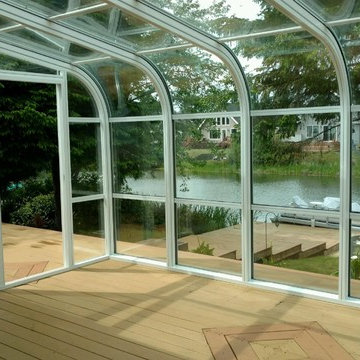 Curved eave sunroom - Ocean Shores, WA