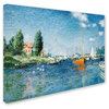 Claude Monet 'Red Boats at Argenteuil' Canvas Art, 32 x 24