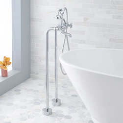 VERA FREESTANDING TUB FAUCET AND HAND SHOWER - OIL RUBBED BRONZE - Bathtub Faucets