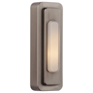 Craftmade PB5002 3-2/5" Tall Lighted Pushbutton Doorbell - Antique Pewter
