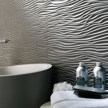 Organic linear Neutral Large Format Wall Tiles from Venis