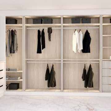 Fitted Hinged Wardrobe in Snow White Finish! Inspired Elements